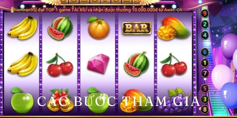 Các bước tham gia game nổ hũ hoa quả rất dễ hiểu