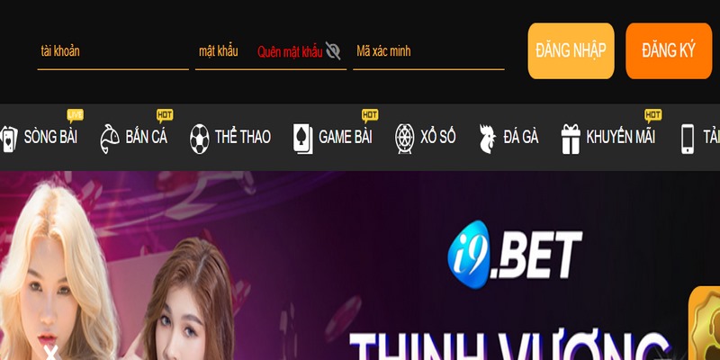 Thao tác đăng nhập i9BET trên PC đơn giản